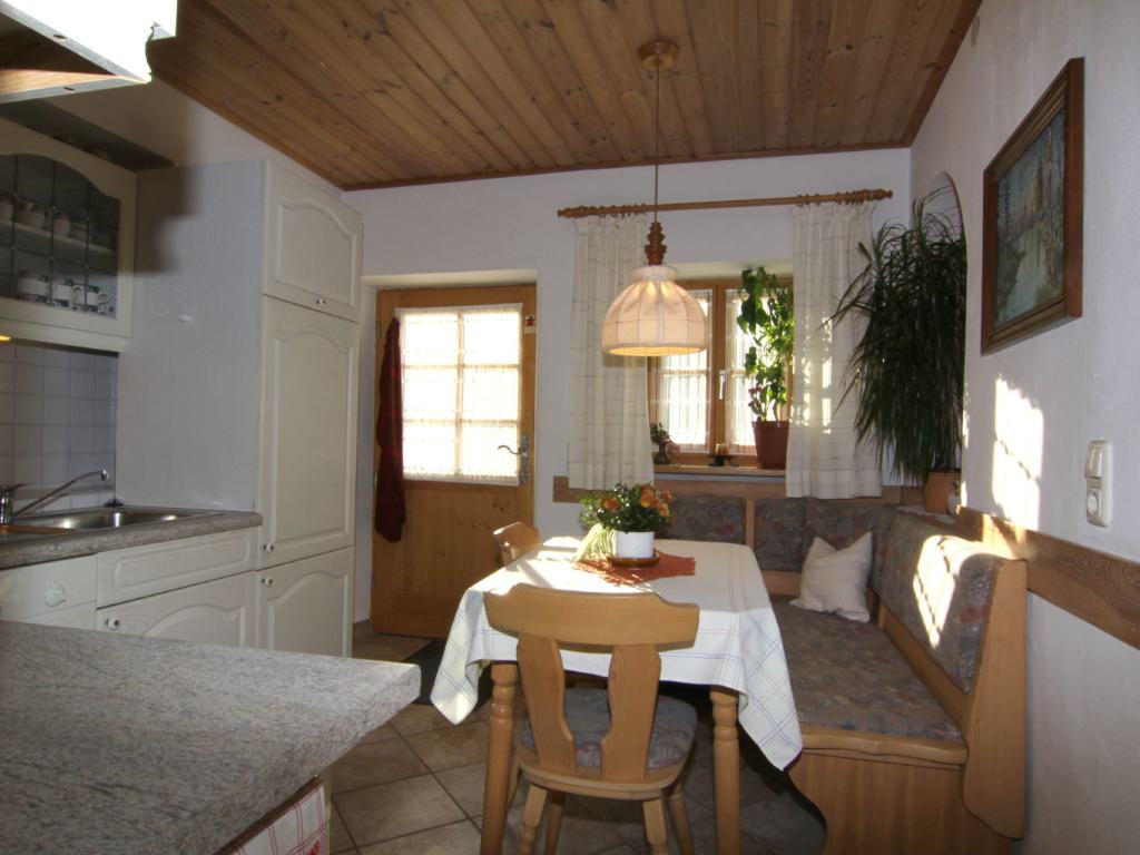 Die Küche in der Ferienwohnung II im Haus Lohner